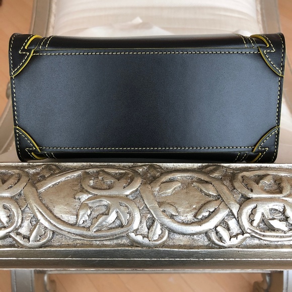 NWOT Celine Black Yellow Nano Luggage Tote - Picture 5 of 11